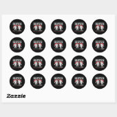 Maak kerst weer geweldig Trump Ronde Sticker (Vel)