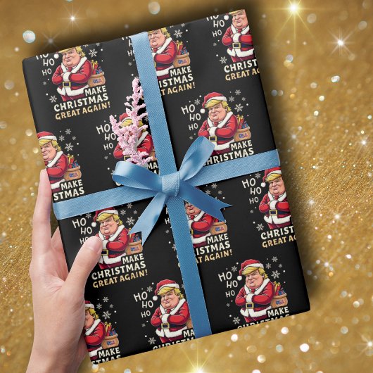 Maak kerst weer geweldig | Trump Santa Claus Cadeaupapier