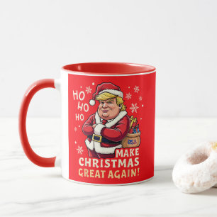 Maak kerst weer geweldig Trump Santa Claus Red Mok