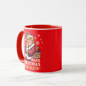 Maak kerst weer geweldig | Trump Santa Claus Red Mok (Voorkant links)