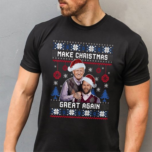Maak kerst weer geweldig Trump Vance Ugly Xmas T-shirt