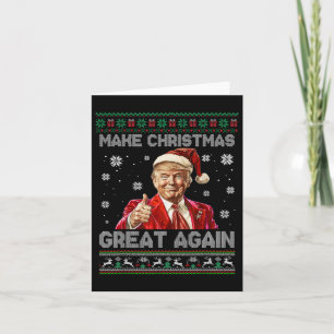 Maak kerst weer geweldig Xmas Funny Trump pyjama Kaart