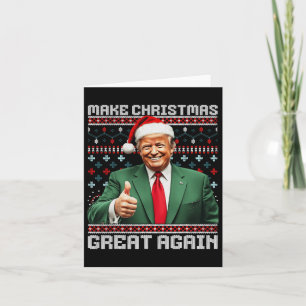 Maak kerst weer geweldig Xmas Funny Trump pyjama Kaart
