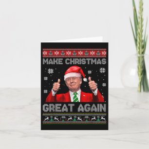 Maak kerst weer geweldig Xmas Funny Trump pyjama Kaart