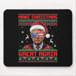 Maak kerst weer geweldig Xmas Funny Trump pyjama Muismat