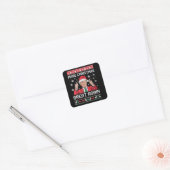 Maak kerst weer geweldig Xmas Funny Trump pyjama Vierkante Sticker (Envelop)
