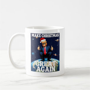 Maak kerst weer geweldig Xmas grappig Trump lelijk Koffiemok