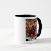 Maak kerst weer geweldig Xmas grappig Trump lelijk Mok (Voorkant rechts)