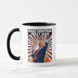 Maak kerst weer geweldig Xmas grappig Trump lelijk Mok
