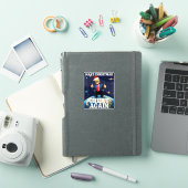Maak kerst weer geweldig Xmas grappig Trump lelijk Sticker (iPad Cover)