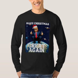 Maak kerst weer geweldig Xmas grappig Trump lelijk T-shirt