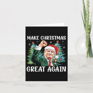 Maak kerst weer leuk Kerstman Trump 2024 Kaart