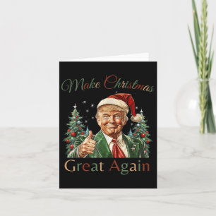 Maak kerst weer leuk Kerstman Trump 2024 Kaart