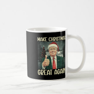 Maak kerst weer leuk Kerstman Trump 2024 Koffiemok
