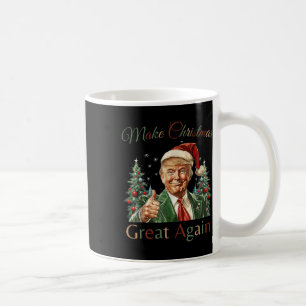 Maak kerst weer leuk Kerstman Trump 2024 Koffiemok