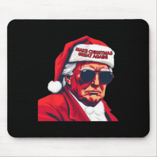 Maak kerst weer leuk Kerstman Trump 2024 Muismat