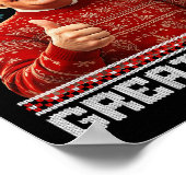 Maak kerst weer leuk Kerstman Trump 2024 Poster (Hoek)