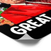 Maak kerst weer leuk Kerstman Trump 2024 Poster (Hoek)