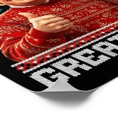 Maak kerst weer leuk Kerstman Trump 2024 Poster (Hoek)