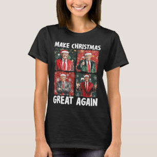 Maak kerst weer leuk Kerstman Trump 2024 T-shirt