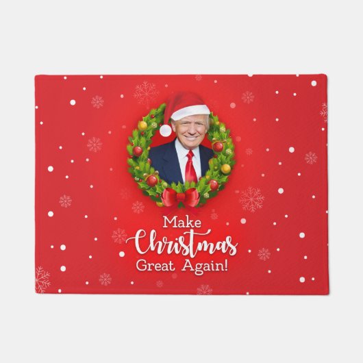 Maak kerstcadeau weer leuk, Trump MAGA grappig Deurmat (Voorkant)