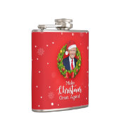 Maak kerstcadeau weer leuk, Trump MAGA grappig Heupfles (Rechts)