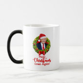 Maak kerstcadeau weer leuk, Trump MAGA grappig Magische Mok (Links)