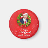 Maak kerstcadeau weer leuk, Trump MAGA grappig Magneet (Voorkant)