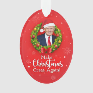 Maak kerstcadeau weer leuk, Trump MAGA grappig Ornament