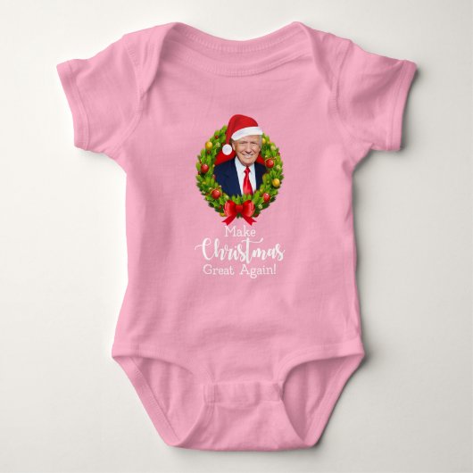 Maak kerstcadeau weer leuk, Trump MAGA grappig Romper (Voorkant)
