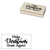 Maak kerstcadeau weer leuk, Trump MAGA grappig Rubberstempel (Gestempeld)