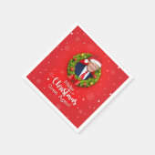 Maak kerstcadeau weer leuk, Trump MAGA grappig Servet (Hoek)