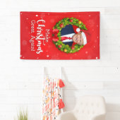 Maak kerstcadeau weer leuk, Trump MAGA grappig Spandoek (Insitu)