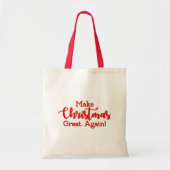 Maak kerstcadeau weer leuk, Trump MAGA grappig Tote Bag (Voorkant)