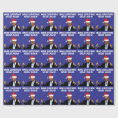MAAK KERSTMIS GEWELDIG TRUMP KERST CADEAUPAPIER (Vlak)