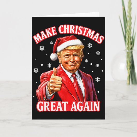 Maak Kerstmis Groot Again Kerst Morsig Kerstman Tr Kaart (Voorkant)