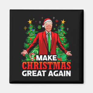 Maak Kerstmis Groot Again Kerstman President Trump Magneet