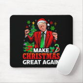 Maak Kerstmis Groot Again Kerstman President Trump Muismat (Met muis)
