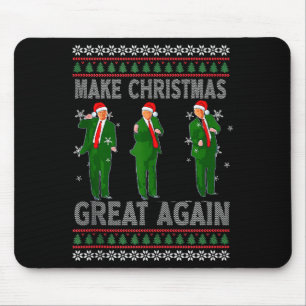 Maak Kerstmis Groot Again Kerstman Trump Dans Leli Muismat