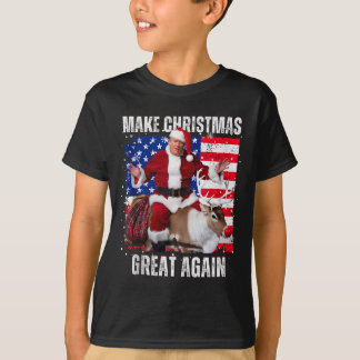 Maak Kerstmis Groot Again Trump Pyjama's Lelijke T T-shirt