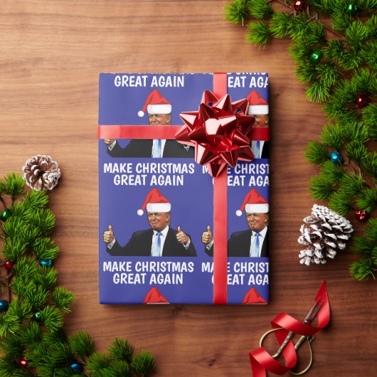 MAAK KERSTMIS GROOT TRUMP KERSTMIS CADEAUPAPIER (Feestdagen Geschenken)