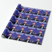 MAAK KERSTMIS GROOT TRUMP KERSTMIS CADEAUPAPIER (Uitgerold)