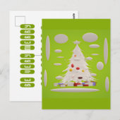 Maak Kerstmis weer geweldig bleke groene sneeuwbal Briefkaart (Voorkant / Achterkant)