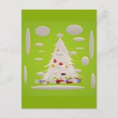 Maak Kerstmis weer geweldig bleke groene sneeuwbal Briefkaart (Voorkant)