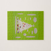 Maak Kerstmis weer geweldig bleke groene sneeuwbal Legpuzzel (Horizontaal)