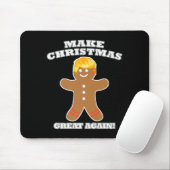 Maak Kerstmis weer geweldig Ginger Bread Man Trump Muismat (Met muis)