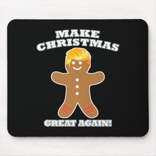 Maak Kerstmis weer geweldig Ginger Bread Man Trump Muismat (Voorkant)