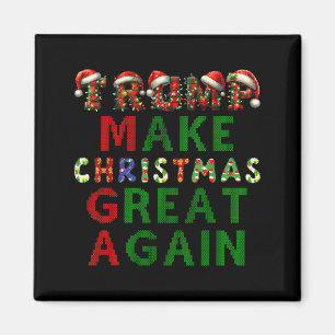Maak Kerstmis weer geweldig Grappig Donald Trump X Magneet