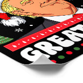 Maak Kerstmis weer geweldig, grappige Donald Trump Poster (Hoek)
