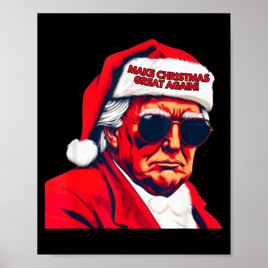 Maak Kerstmis weer geweldig, grappige Kerstman Tru Poster (Voorkant)